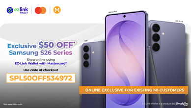 <p>Get <strong>$50 OFF</strong> Samsung S26 Series when you pay online with EZ-Link Wallet with Mastercard. Use code <strong>SPL50OFF534972 </strong>at checkout to unlock this deal.</p>