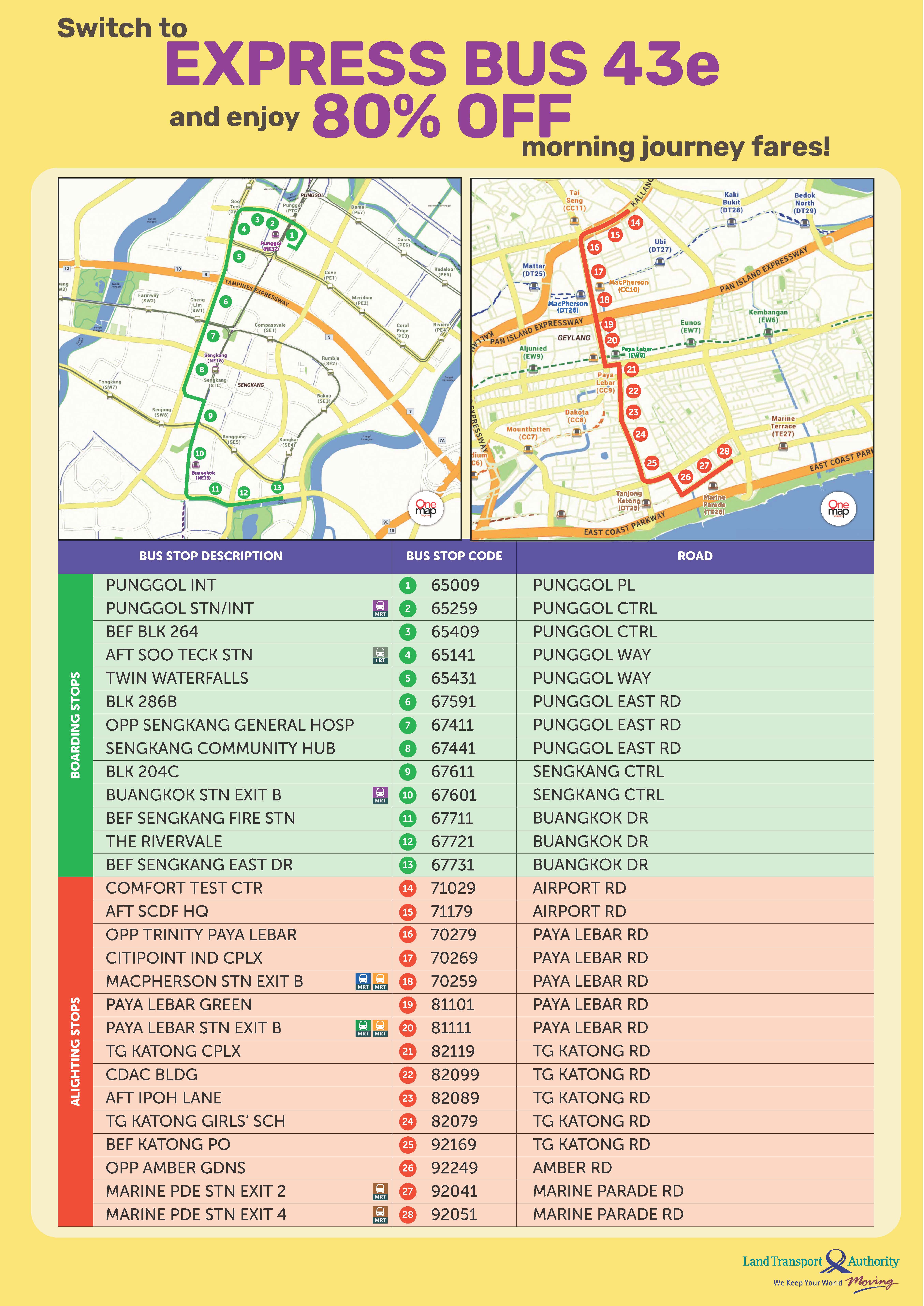 Bus Service 43E