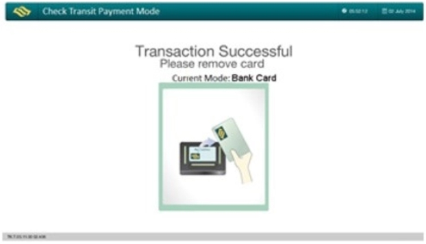 Transaction Successful, Remove Card